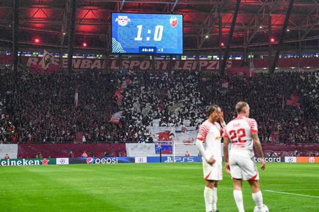 Football, Men, 2023 2024 season, UEFA Champions League Group G, Matchday 3 , RB Leipzig FK Red Star Belgrade, v l The fans of RB Leipzig, 25 10 2023, Copyright: xSebastianxRäppold MatthiasxKochx