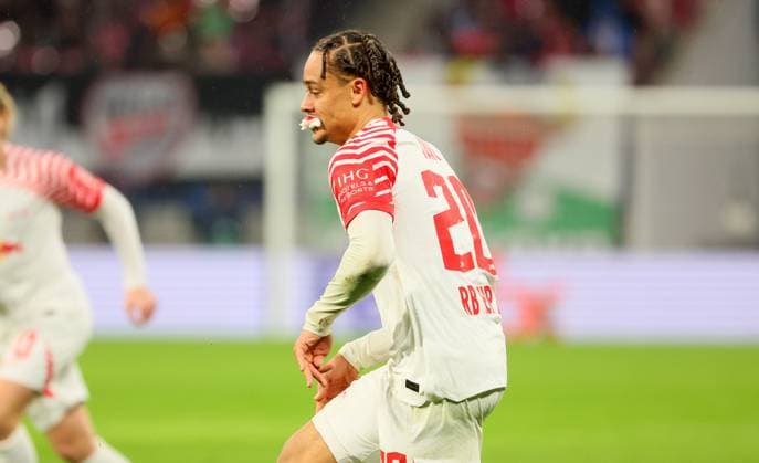 RB Leipzig Red Star Belgrade Champions League Leipzig, 25 10 2023, Red Bull Arena, Football , UEFA Champions League, Group G , Matchday 3, RB Leipzig vs Red Star Belgrade , Pictured Xavi Simons 20, RB Leipzig , Photo intended for editorial use only , UEFA regulations prohibit any use of photographs as image sequences and or quasi video ,