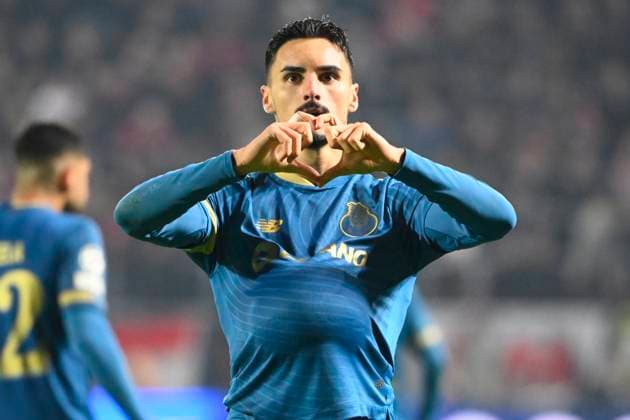 Royal Antwerp FC v FC Porto - UEFA Champions League DEURNE, BELGIUM - OCTOBER 25 : Stephen Eustaquio midfielders of Porto celebrates scoring a goal during the UEFA Champions League group H match between Royal Antwerp FC and FC Porto on October 25, 2023 in Deurne, Belgium, 25 10 2023 Deurne Belgium  Copyright: xVincentxKalutx
