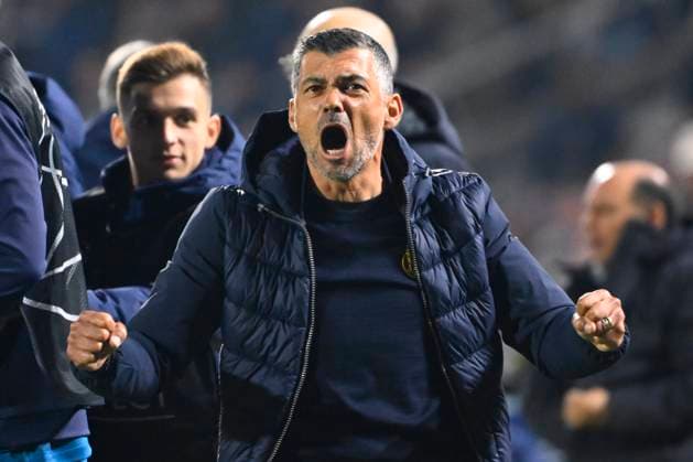 Royal Antwerp FC v FC Porto - UEFA Champions League DEURNE, BELGIUM - OCTOBER 25 : Conceicao Sergio head coach of Porto during the UEFA Champions League group H match between Royal Antwerp FC and FC Porto on October 25, 2023 in Deurne, Belgium, 25 10 2023 Deurne Belgium  Copyright: xVincentxKalutx