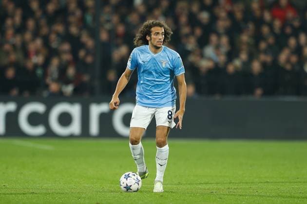 Matteo Guendouzi (Lazio), OCTOBER 25, 2023 - Football Soccer : UEFA Champions League Group stage Group E match between Feyenoor 3-1 SS Lazio at the Stadion Feijenoord De Kuip in Rotterdam, Netherlands. Noxthirdxpartyxsales  (233660597)