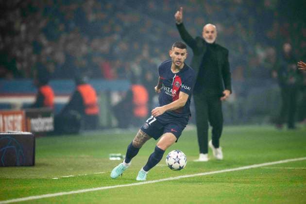 Champions League - PSG v AC Milan Lucas Hernandez during the UEFA Champions League Group F football match between Paris Saint-Germain (PSG) and AC Milan at the Parc de Princes in Paris, France on October 25, 2023. Photo by Eliot Blondet ABACAPRESS.COM Paris France  Copyright: xBlondetxEliot ABACAx 873272_045 BlondetxEliot ABACAx 873272_045