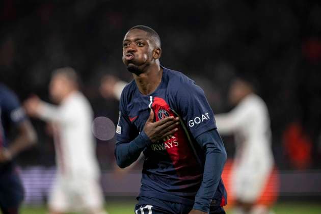 Champions League - PSG v AC Milan Ousmane Dembele during the UEFA Champions League Group F football match between Paris Saint-Germain (PSG) and AC Milan at the Parc de Princes in Paris, France on October 25, 2023. Photo by Eliot Blondet ABACAPRESS.COM Paris France  Copyright: xBlondetxEliot ABACAx 873272_105 BlondetxEliot ABACAx 873272_105