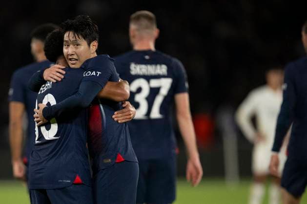 Champions League - PSG v AC Milan Kang-in Lee during the UEFA Champions League Group F football match between Paris Saint-Germain (PSG) and AC Milan at the Parc de Princes in Paris, France on October 25, 2023. Photo by Eliot Blondet ABACAPRESS.COM Paris France  Copyright: xBlondetxEliot ABACAx 873272_134 BlondetxEliot ABACAx 873272_134
