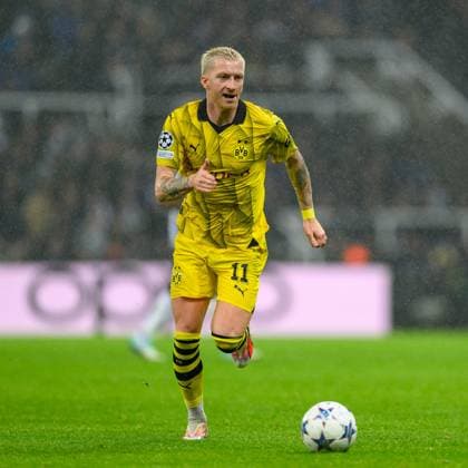 Newcastle United v Borussia Dortmund Champions League 25 10 2023. Marco Reus of Borussia Dortmund during the UEFA Champions League match between Newcastle United and Borussia Dortmund at St. James Park, Newcastle, England on 25 October 2023. Newcastle St. James Park Tyne and Wear England Editorial use only , Copyright: xMalcolmxMackenziex PSI-18273-0166