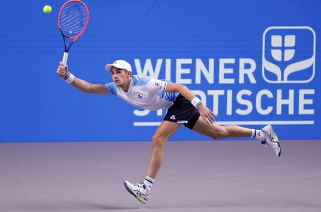 TENNIS - ATP, Tennis Herren Erste Bank Open VIENNA,AUSTRIA,26.OCT.23 - TENNIS - ATP World Tour, Erste Bank Open. Image shows Matteo Arnaldi (ITA).  GEPAxpictures xWalterxLuger
