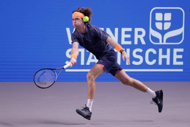 TENNIS - ATP, Tennis Herren Erste Bank Open VIENNA,AUSTRIA,26.OCT.23 - TENNIS - ATP World Tour, Erste Bank Open. Image shows Andrey Rublev (RUS).  GEPAxpictures xWalterxLuger