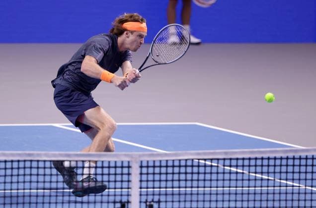 TENNIS - ATP, Tennis Herren Erste Bank Open VIENNA,AUSTRIA,26.OCT.23 - TENNIS - ATP World Tour, Erste Bank Open. Image shows Andrey Rublev (RUS).  GEPAxpictures xWalterxLuger