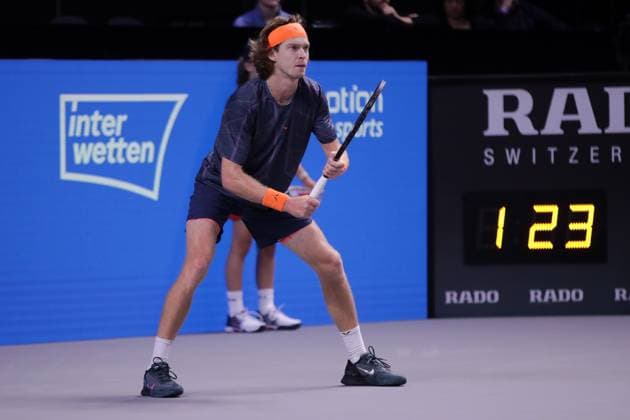 TENNIS - ATP, Tennis Herren Erste Bank Open VIENNA,AUSTRIA,26.OCT.23 - TENNIS - ATP World Tour, Erste Bank Open. Image shows Andrey Rublev (RUS).  GEPAxpictures xWalterxLuger