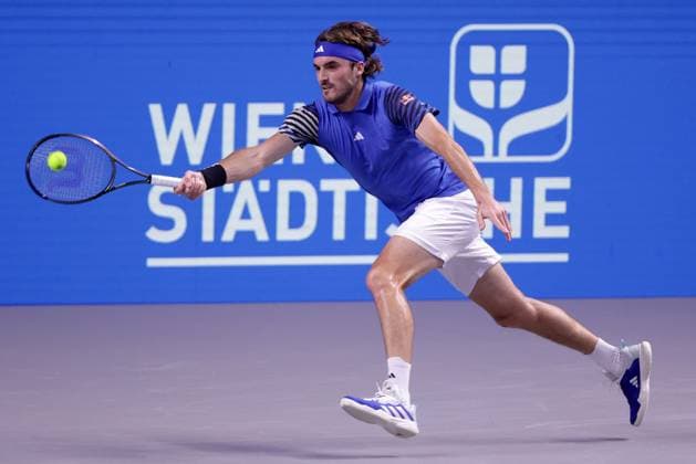 TENNIS - ATP, Tennis Herren Erste Bank Open VIENNA,AUSTRIA,26.OCT.23 - TENNIS - ATP World Tour, Erste Bank Open. Image shows Stefanos Tsitsipas (GRE).  GEPAxpictures xWalterxLuger