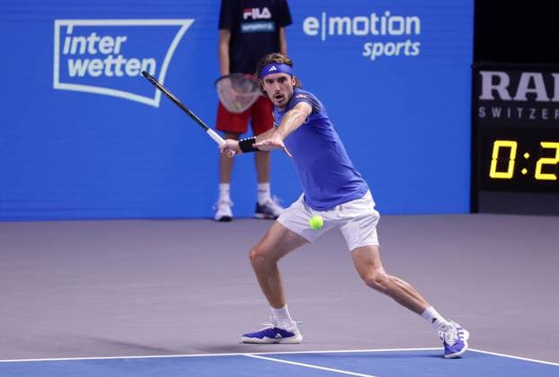 TENNIS - ATP, Tennis Herren Erste Bank Open VIENNA,AUSTRIA,26.OCT.23 - TENNIS - ATP World Tour, Erste Bank Open. Image shows Stefanos Tsitsipas (GRE).  GEPAxpictures xWalterxLuger