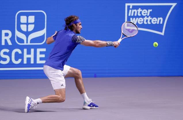TENNIS - ATP, Tennis Herren Erste Bank Open VIENNA,AUSTRIA,26.OCT.23 - TENNIS - ATP World Tour, Erste Bank Open. Image shows Stefanos Tsitsipas (GRE).  GEPAxpictures xWalterxLuger