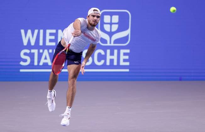 TENNIS - ATP, Tennis Herren Erste Bank Open VIENNA,AUSTRIA,26.OCT.23 - TENNIS - ATP World Tour, Erste Bank Open. Image shows Tomas Machac (CZE).  GEPAxpictures xWalterxLuger
