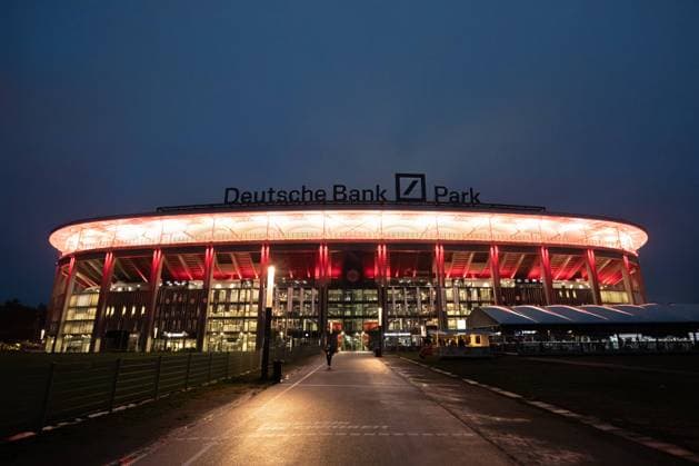 Germany, Frankfurt, 26 10 2023, Deutsche Bank Park, Eintracht Frankfurt vs HJK Helsinki UEFA Europa Conference League 2023 2024 Group G, The Deutsche Bank Park general view outside the stadium Frankfurt Deutsche Bank Park Hesse Germany  eu-images-542