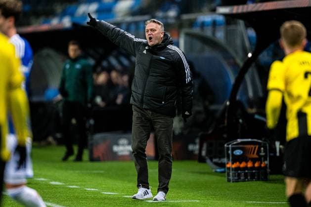 231026 Erling Moe, head coach of Molde, during the UEFA Europa League football match between Molde and Häcken on October 26, 2023 in Molde Photo Marius Simensen BILDBYRAN Cop 238 bbeng football fotboll fotboll häcken molde uefa uefa europa league  Copyright: MARIUSxSIMENSEN BB231026BB501