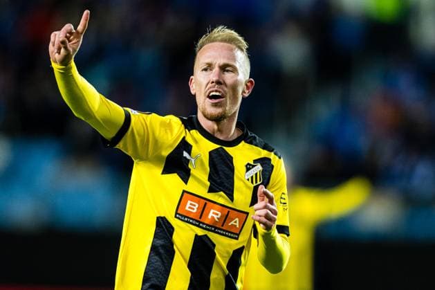 231026 Mikkel Rygaard of Häcken during the UEFA Europa League football match between Molde and Häcken on October 26, 2023 in Molde Photo Marius Simensen BILDBYRAN Cop 238 bbeng football fotball fotboll fotboll häcken molde uefa uefa europa league  Copyright: MARIUSxSIMENSEN BB231026BB861