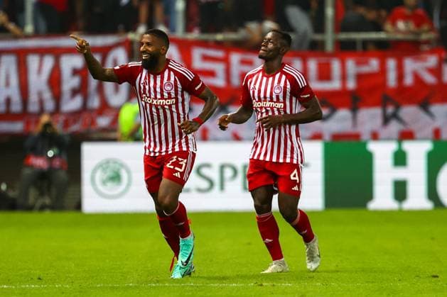 Olympiacos F.C. v West Ham United UEFA Europa League Rodinei of Olympiacos F.C. celebrates during the UEFA Europa League Group A match at Karaiskakis Stadium, Piraeus Copyright: xYannisxHalasx FIL-19159-0064 UK Newspapers OUT