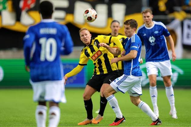 Europa League i fotball 2023: Molde - BK H?cken Molde 20231026. Moldes Kristoffer Haugen (th) og Mikkel Rygaard under Europa League kampen i fotball mellom Molde og BK H?cken pa Aker Stadion. Foto: Svein Ove Ekornesvag NTB Molde Norge EDITORIAL USE ONLY. RESTRICTED USE FOR BETTING COMPANIES Ref:_SPOpzBnbNwQihM.jpg  Copyright: xSveinxOvexEkornesvagx xNTBx
