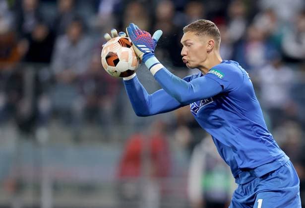 SOCCER - UEFA EL, Sturm vs Atalanta GRAZ,AUSTRIA,26.OCT.23 - SOCCER - UEFA Europa League, SK Sturm Graz vs Atalanta Bergamo Calcio. Image shows Kjell Scherpen (Sturm).  GEPAxpictures xHansxOberlaender
