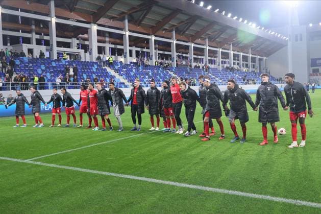 TSC BACKA TOPOLA vs FREIBURG fudbaler TSC Backa Topola na utakmici UEFA Lige Evropa protiv Frajburga na stadionu TSC arena, Backa Topola 26.10.2023. godine Foto: Fudbal, TSC Backa Topola, UEFA Liga Evropa, Frajburg Backa Topola TSC Arena Serbia Copyright: xMarkoxMetlas xMNxPressx