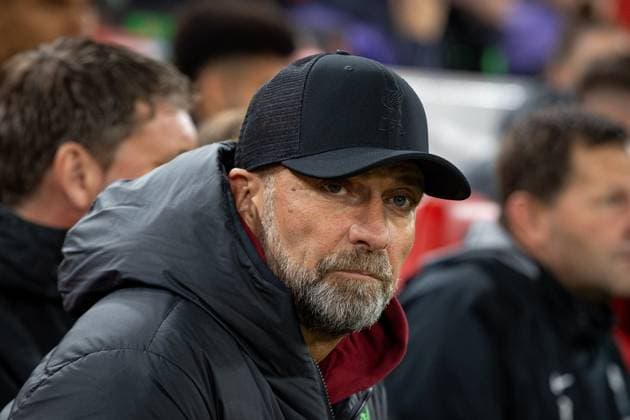 Liverpool v Toulouse Europa League 26 10 2023. Liverpool manager Jurgen Klopp during the Europa League match between Liverpool and Toulouse at Anfield, Liverpool, England on 26 October 2023. Editorial use only , Copyright: xIanxStephenx PSI-18281-0002