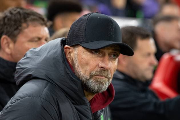 Liverpool v Toulouse Europa League 26 10 2023. Liverpool manager Jurgen Klopp during the Europa League match between Liverpool and Toulouse at Anfield, Liverpool, England on 26 October 2023. Editorial use only , Copyright: xIanxStephenx PSI-18281-0003