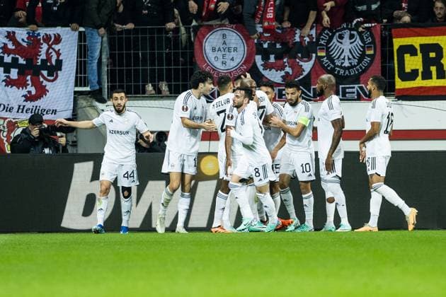 UEFA Europa League, Bayer 04 Leverkusen Qarabag Agdam 26 10 2023 Cheers to 1 1 by Tural Bayramov Qarabag Agdam, 27 UEFA Europa League, Bayer 04 Leverkusen Qarabag Agdam, BayArena Leverkusen on 26 10 2023 Copyright: xBEAUTIFULxSPORTS Wunderlx