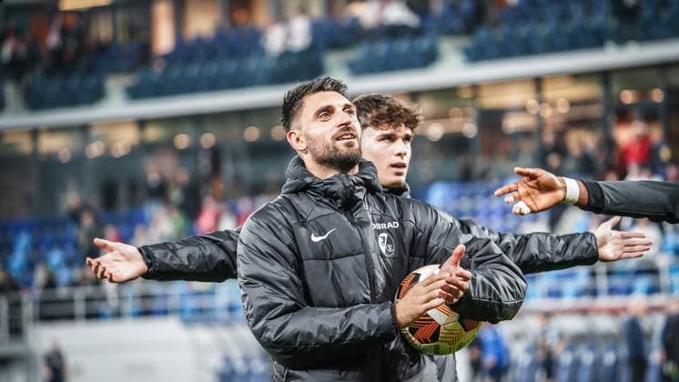 Vincenzo Grifo 32 SC Freiburg 26 10 2023 Backa Topola, Serbia FK TSC Backa Topola vs SC Freiburg UEFA EUROPA LEAGUE 2023 2024 TSC Arena Backa Topolya, Soccer, Men