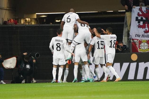 Football, UEFA Europa League 2023 2024, Group Stage , Group H, Matchday 3, Bayer 04 Leverkusen FK FK Qarabag AgdamQarabag Agdam 26 10 2023, Bayarena Leverkusen, FK Qarabag , cheer