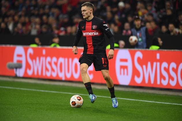 LEVERKUSEN, GERMANY - 26.10.23: The match of match UEFA Europa League Bayer 04 Leverkusen vs Qarabag FK at Bayarena  Copyright: xVITALIIxKLIUIEVx