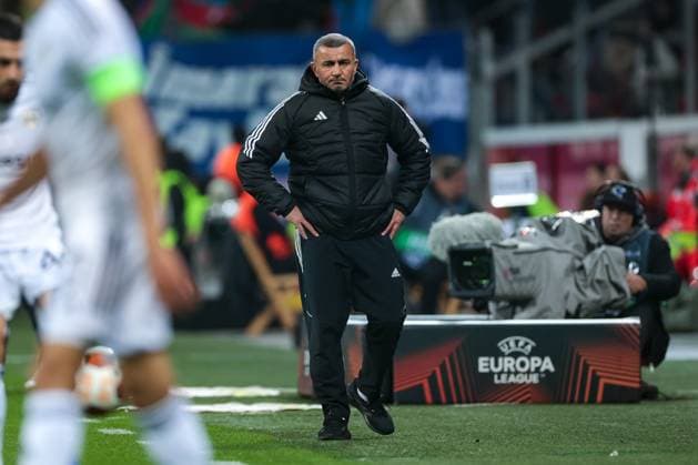 26 10 2023, Football, 2023 2024 season, UEFA Europa League, Group stage, Matchday 3, Bayer 04 Leverkusen Qarabag Agdam, Coach Gurban Gurbanov Qarabag Agdam , Leverkusen BayArena NRW Germany xRHR PHOTO ENx Copyright: DennisxEwert RHR-FOTOx RHR-FOTO DE
