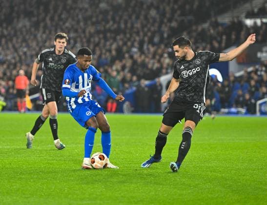 Brighton and Hove Albion v AFC Ajax UEFA Europa League Ansu Fati of Brighton and Hove Albion scores their side s second goal during the UEFA Europa League Group B match at the American Express Stadium, Brighton and Hove Copyright: xAndyxThomasx FIL-19161-0028 UK Newspapers OUT