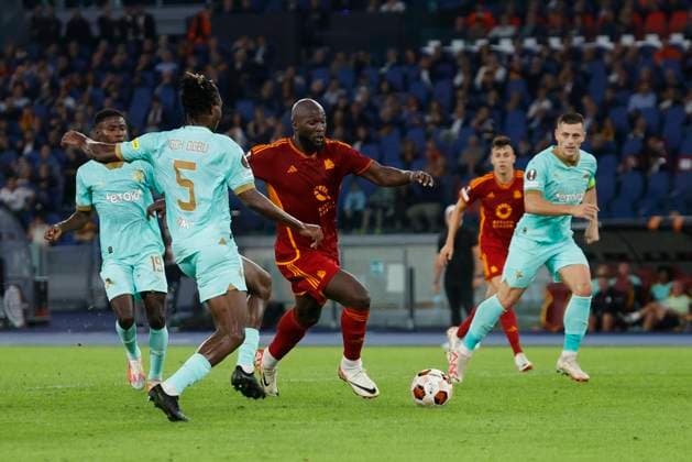 26th October 2023, Stadio Olimpico, Rome, Italy; Europa League Football; Roma versus Slavia Prague; Romelu Lukaku of Roma  ActionPlus12569248 NaFoto