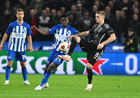 Brighton v AFC Ajax UEFA Europa League Football, Amex Stadium, Brighton, Sussex, United Kingdom - 26 Oct 2023  Copyright: xLizxFinlayson TPI Shutterstockx 14168636z
