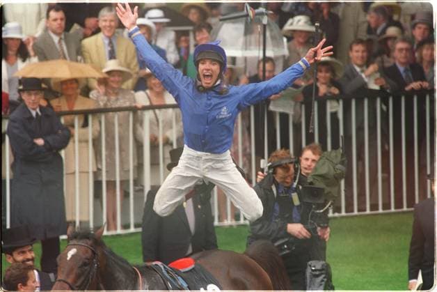 FRANKIE DETTORI Italian Jockey After winning a race on Ladies Day at the Royal Ascot Races COMPULSORY CREDIT: UPPA Photoshot Photo URM 014947 C-09 18.06.1998 FRANKIE DETTORI Italian Jockey After winning a race on Ladies Day at the Royal Ascot Races COMPULSORY CREDIT: Talking Photoshot Photo URM 014947 C-09 18.06.1998, Credit:Photoshot Avalon United Kingdom  Copyright: xPhotoshotx xAvalonx 0504269466