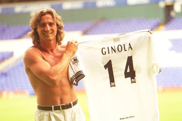 DAVID GINOLA French International Footballer At a press conference, PK, Pressekonferenz to announce that he has signed a contract with Tottenham Hotspur FC after leaving Newcastle United FC. Bandphoto Agency Photo B21 013494 D-09 15.07.1997 DAVID GINOLA French International Footballer At a press conference to announce that he has signed a contract with Tottenham Hotspur FC after leaving Newcastle United FC. Bandphoto Agency Photo B21 013494 D-09 15.07.1997, Credit:Avalon United Kingdom  Copyright: xAvalonx 0504326574