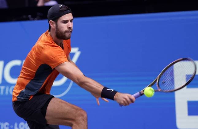 TENNIS - ATP, Tennis Herren Erste Bank Open VIENNA,AUSTRIA,27.OCT.23 - TENNIS - ATP World Tour, Erste Bank Open. Image shows Karen Khachanov (RUS).  GEPAxpictures xWalterxLuger