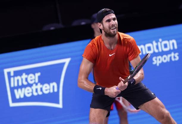 TENNIS - ATP, Tennis Herren Erste Bank Open VIENNA,AUSTRIA,27.OCT.23 - TENNIS - ATP World Tour, Erste Bank Open. Image shows Karen Khachanov (RUS).  GEPAxpictures xWalterxLuger