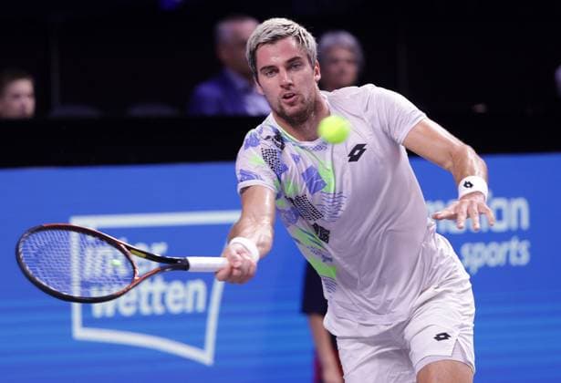TENNIS - ATP, Tennis Herren Erste Bank Open VIENNA,AUSTRIA,27.OCT.23 - TENNIS - ATP World Tour, Erste Bank Open. Image shows Borna Gojo (CRO).  GEPAxpictures xWalterxLuger
