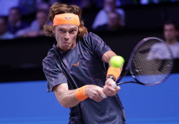 TENNIS - ATP, Tennis Herren Erste Bank Open VIENNA,AUSTRIA,27.OCT.23 - TENNIS - ATP World Tour, Erste Bank Open. Image shows Andrey Rublev (RUS).  GEPAxpictures xWalterxLuger