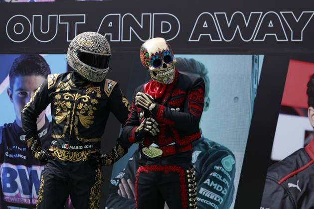 RECORD DATE NOT STATED F1 Grand Prix of Mexico press conference, PK, Pressekonferenz Mario Achi and Fermin La Calaca Aspects preview to the Formula 1 2023 Mexican Grand Prix, at the Autodromo Hermanos Rodriguez, on October 26, 2023. <br><br> Mario Achi and Fermin La Calaca en Aspectos previo al Gran Premio de Mexico de la Formula 1 2023, en el Autodromo Hermanos Rodriguez, el 26 de Octubre de 2023. CIUDAD DE MEXICO CDMX MEXICO  Copyright: xUlisesxNaranjox 20231026165218_GP_F1_MARIO_ACHI_FERMIN_LA_CALACA34