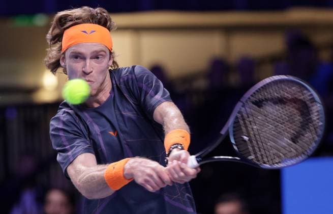 TENNIS - ATP, Tennis Herren Erste Bank Open VIENNA,AUSTRIA,27.OCT.23 - TENNIS - ATP World Tour, Erste Bank Open. Image shows Andrey Rublev (RUS).  GEPAxpictures xWalterxLuger