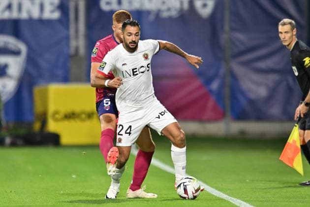 Gaetan Laborde (nice) FOOTBALL : Clermont Foot vs OGC Nice - Ligue 1 Uber Eats - 27 10 2023 FredericChambert Panoramic 