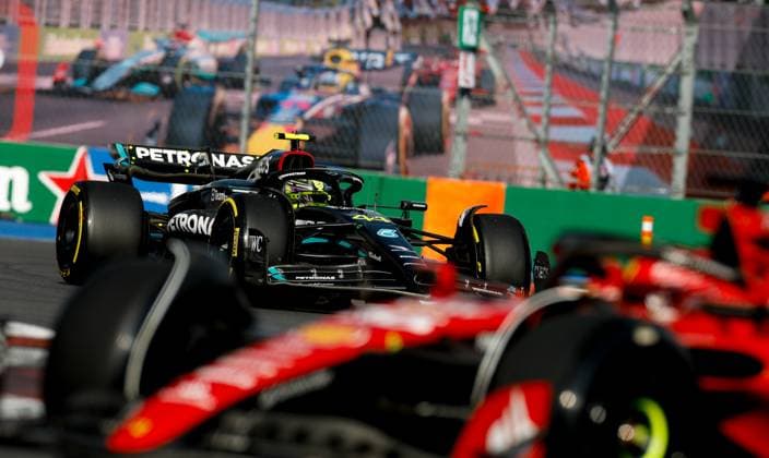 44 Lewis Hamilton GBR, Mercedes AMG Petronas F1 Team , F1 Grand Prix of Mexico at Autodromo Hermanos Rodriguez on October 27, 2023 in Mexico City, Mexico Photo by HOCH ZWEI Mexico City Mexico
