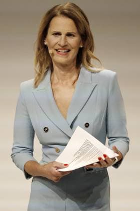 Katrin Müller Hohenstein, led as moderator through the gala German Football Culture Award 2023 Nuremberg Copyright: xZichyx Eibner-Pressefotox EP_rzy
