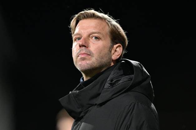 KAS Eupen v Sporting Charleroi - Jupiler Pro League EUPEN, BELGIUM - OCTOBER 28 : Kohfeldt Florian head coach of KAS Eupen during the Jupiler Pro League match between KAS Eupen and Sporting Charleroi on October 28, 2023 in Eupen, Belgium, 28 10 2023 Eupen Belgium  Copyright: xDhax