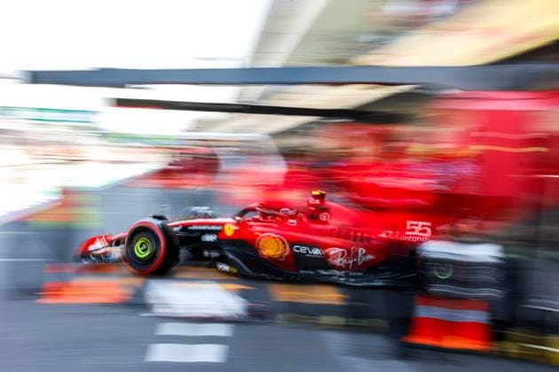 55 Carlos Sainz ESP, Scuderia Ferrari , F1 Grand Prix of Mexico at Autodromo Hermanos Rodriguez on October 28, 2023 in Mexico City, Mexico Photo by HOCH ZWEI Mexico City Mexico