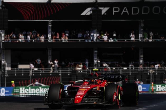 55 Carlos Sainz ESP, Scuderia Ferrari , F1 Grand Prix of Mexico at Autodromo Hermanos Rodriguez on October 28, 2023 in Mexico City, Mexico Photo by HOCH ZWEI Mexico City Mexico