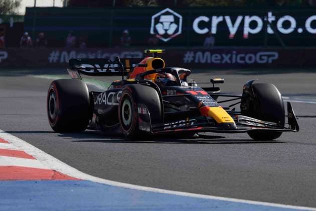 October 28, 2023, Mexico City, Mexico City, Mexico: Red Bull Racing car driven by Mexican driver SERGIO CHECO Po°REZ during qualifying for the 2023 Mexican Grand Prix to be held on Sunday. Mexico City Mexico - ZUMAs310 0310958179st Copyright: xLuisxExSalgadox