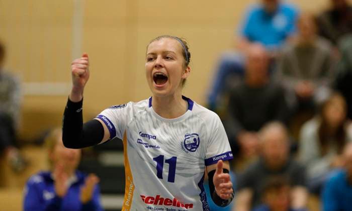Volleyball Hesse 2 Bundesliga South Women 29 10 2023 TG Bad Soden ws VC Wiesbaden II red v l Monika Dolezajova TG Bad Soden Nr 11 Sport TG Bad Soden VC Wiesbaden II